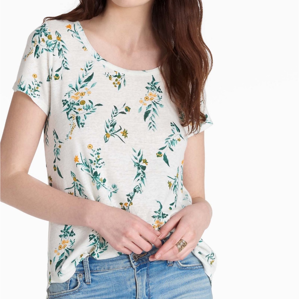Lucky Brand Floral Vines Tee